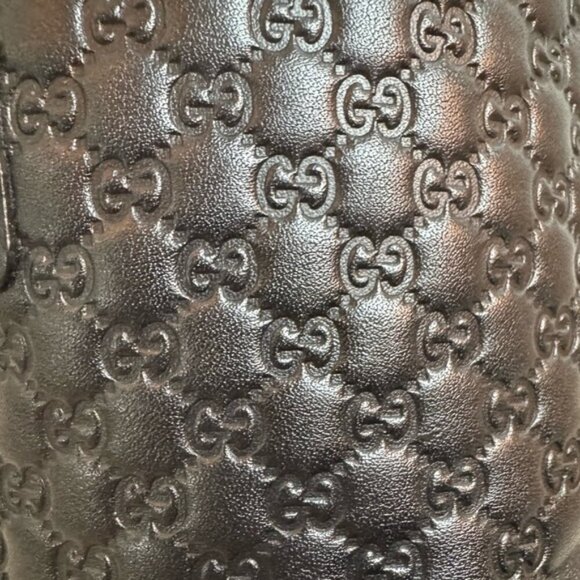 Authentic Gucci Leather Chelsea Boots | Size 7.5 | Logo Embossed - Picture 9 of 16